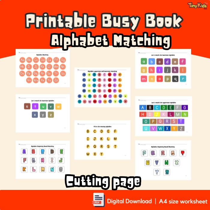 Printable Alphabet Learning Matching Busy Book | Letter Recognition and Letter Beginning Sounds - Image 4