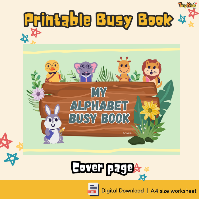 Printable Alphabet Matching Busy Book – Uppercase, Lowercase and Beginning Sounds - Image 2