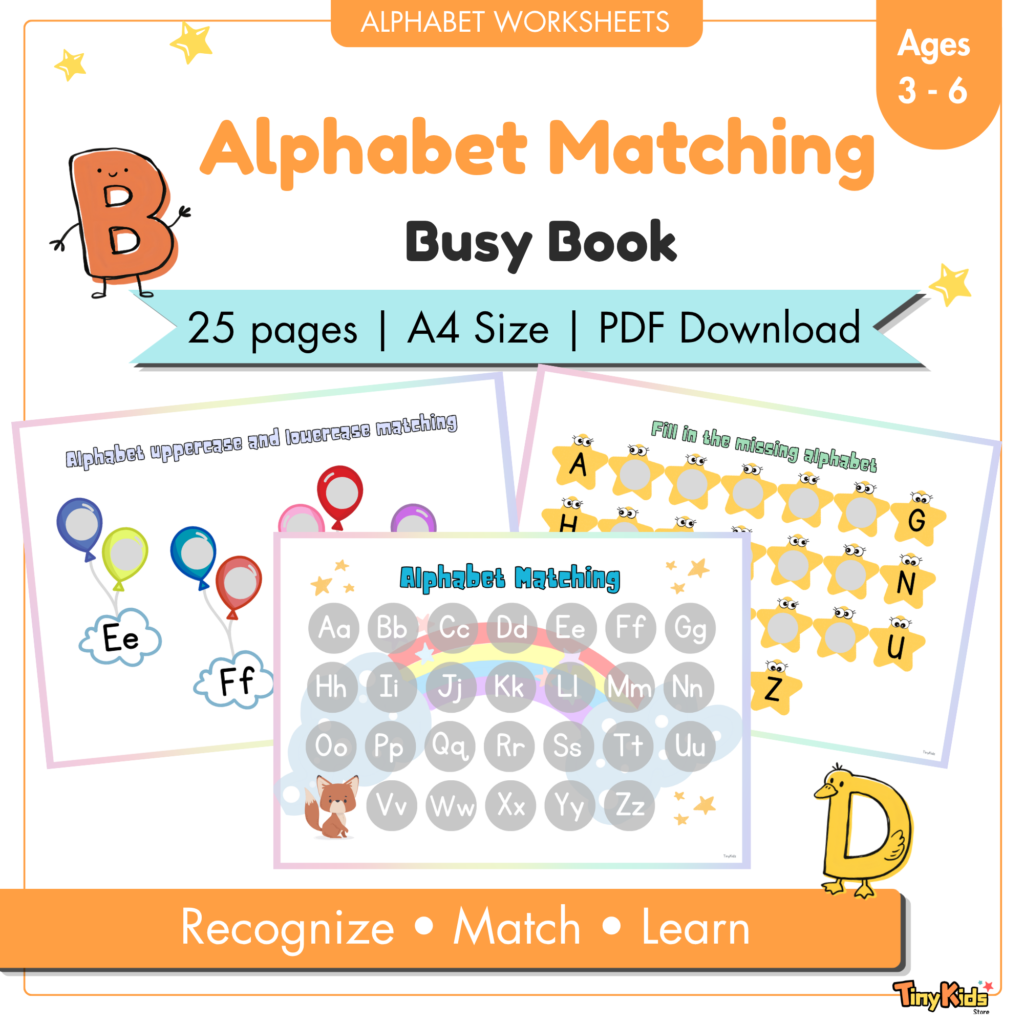 Alphabet Matching Busy Book