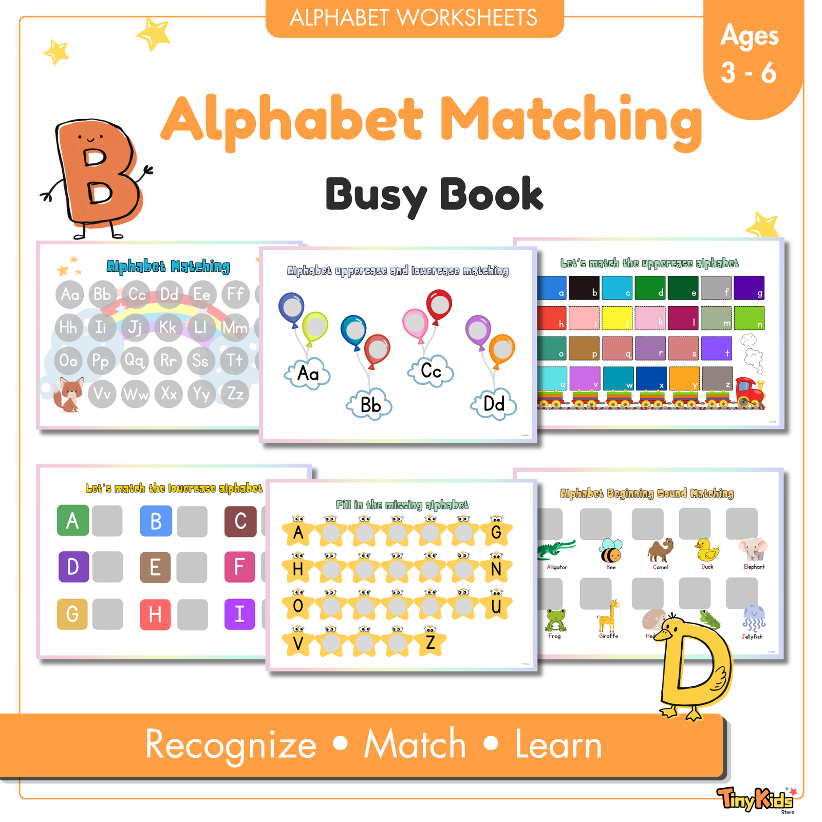 Alphabet Matching Busy Book - Image 2