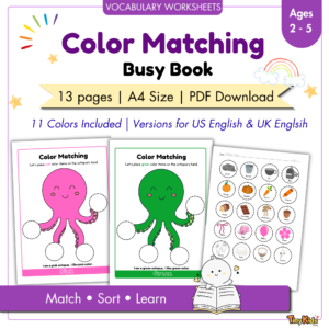 Color Matching Busy Book | Color Recognition
